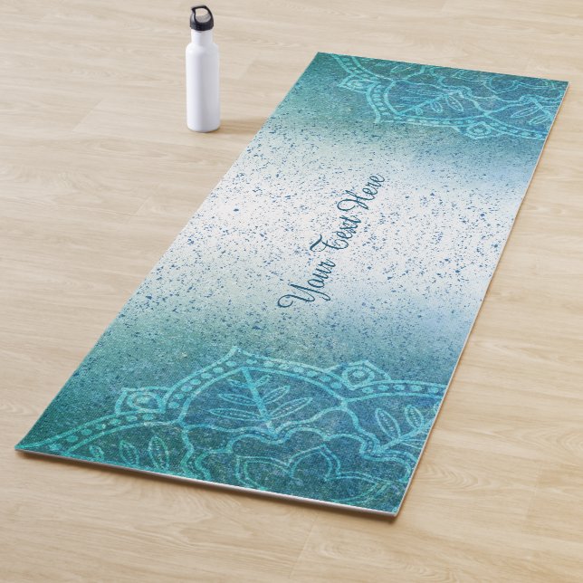 Light Blue Mandala Zen Yoga Mat Yogamatte (Beispiel)