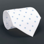 Light Blue Mini Polka Dot Pattern auf Weiß Krawatte<br><div class="desc">Stilvolle hellblaue Mini-Polka-Punkte bilden ein klassisches geometrisches Muster auf weißem Hintergrund. Klicken Sie auf den Link "Rocklawn Arts",  um das Design auf anderen Artikeln zu sehen. Digitales Bild. Copyright ©Claire E. Skinner. Alle Rechte vorbehalten.</div>