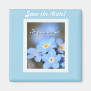 Light Blue mit vergessenen Me Nots Magnet