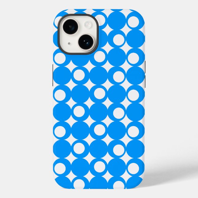 Light Blue Mod Ball Design @ Emporio Moffa Case-Mate iPhone Hülle (Rückseite)