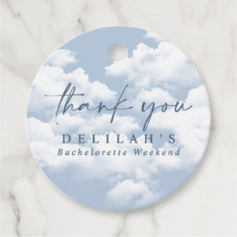 Light Blue "On Cloud Nine" Bachelorette Geschenkanhänger