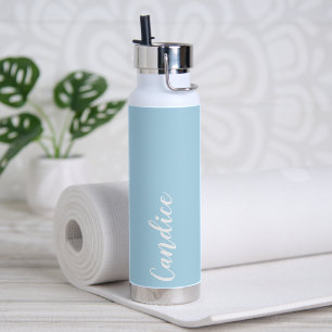 Light Blue Personalisiert Wedding Bridesmaid Trinkflasche