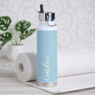 Light Blue Personalisiert Wedding Bridesmaid Trinkflasche