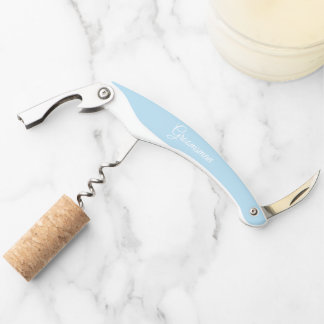 Light Blue Personalisiert Wedding Trauzeuge Kellnermesser