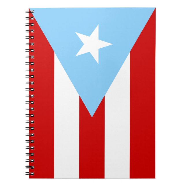 Light Blue Puerto Rican Flag Notizblock (Vorderseite)