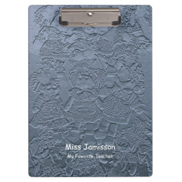 Light Blue Rag Dolls, mein Lieblingslehrer, Name, Klemmbrett