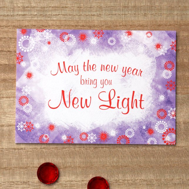 Light Blue, Red Company Holiday Card Karte (Red Logo Company Holiday Christmas Greeting Cards, Winter Snow Snowflakes, Red Blue Budget Template)