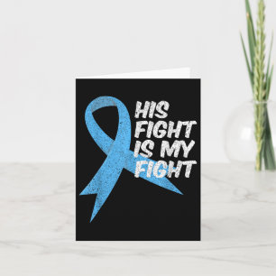 Light Blue Ribbon Support Warrior Prostatakrebs Karte