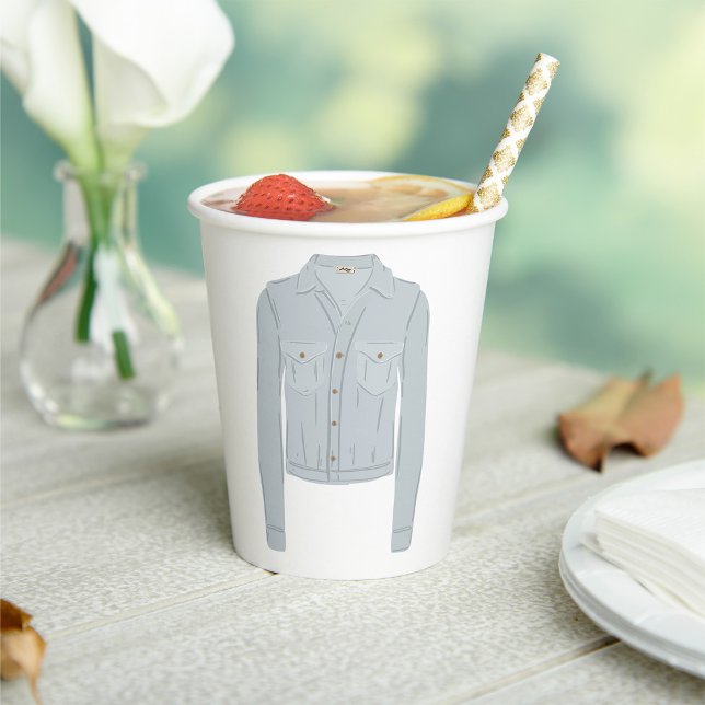 Light Blue Shirt Pappbecher (Von Creator hochgeladen)
