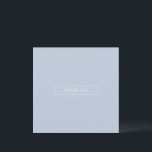 Light Blue Skies Modern Danke Card<br><div class="desc">Weich hellblau mit zarten weißen Rahmen danke Karte.</div>