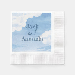 Light Blue Sky Wedding Decoration Table Napkin Serviette