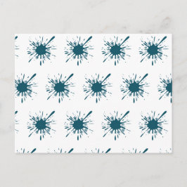 Light Blue Snow Burning Weihnachten Postkarte