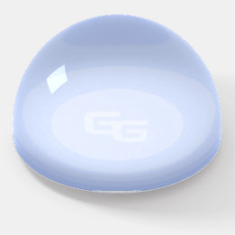 Light Blue Snowball Paperweight Briefbeschwerer