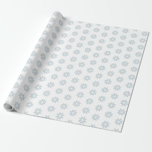 Light Blue Snowflakes Geschenkpapier