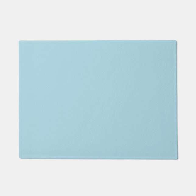 Light Blue Solid Color Fußmatte (Vorderseite)