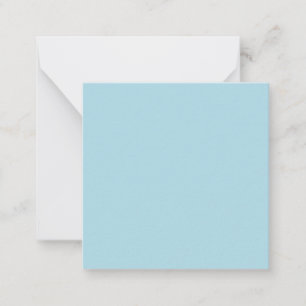 Light Blue Solid Color Mitteilungskarte