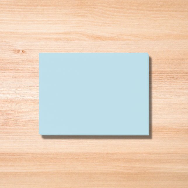 Light Blue Solid Color Post-it Klebezettel (Von Creator hochgeladen)