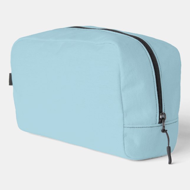 Light Blue Solid Color Waschbeutel (Rechte Ecke)