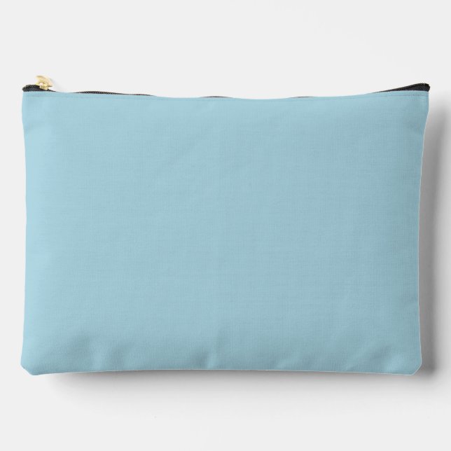 Light Blue Solid Color Zubehörtasche (Vorderseite)