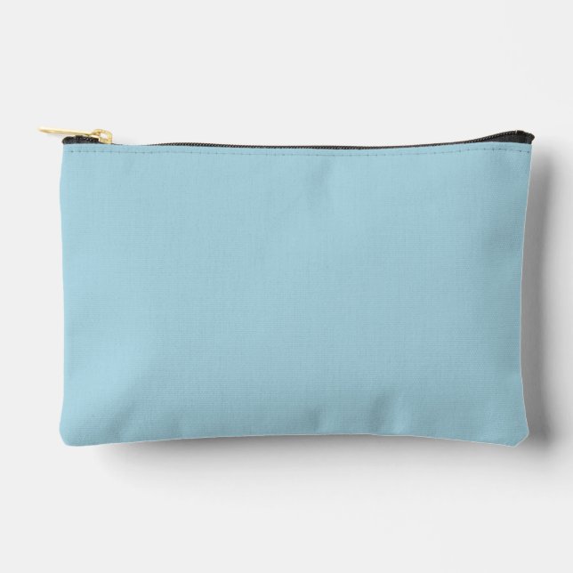 Light Blue Solid Color Zubehörtasche (Vorderseite)