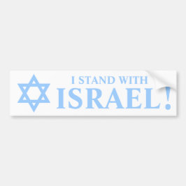 Light Blue Star von David Pro I Stand mit Israel Autoaufkleber