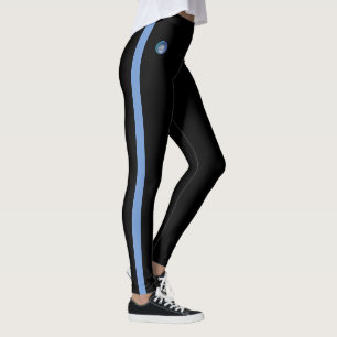 Light Blue Striped Beide Seiten Leggings JK 2023