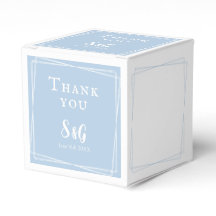 Light Blue Stylish Script Custom Elegant Wedding