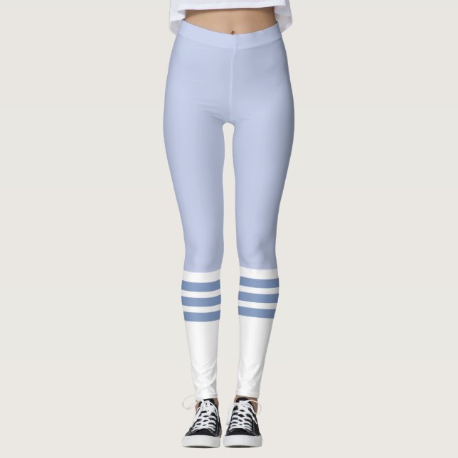 Light Blue Team Tube Sock Leggings (Vorderseite)