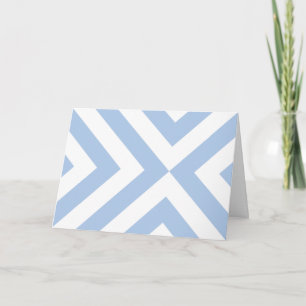Light Blue und White Chevrons Dankeskarte