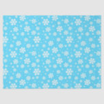 Light Blue und White Christmas Snowflakes Muster Seidenpapier<br><div class="desc">Hellblaue und weiße Weihnachtsschneeflocken Muster-Design. Grafik von KlouiseDigiArt auf Etsy</div>