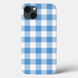 Light Blue und White Gingham Kariert Case-Mate iPhone Hülle