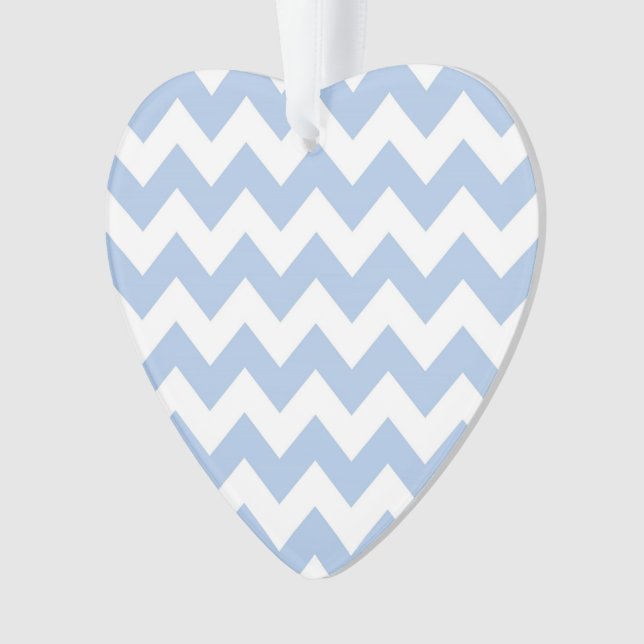 Light Blue und White Zigzag Ornament (Vorderseite)
