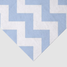 Light Blue und White Zigzag Seidenpapier