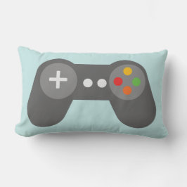 Light Blue Video Games Controller Lendenkissen