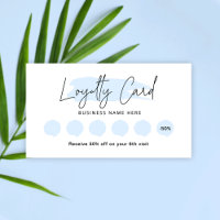 Light Blue Watercolor Beauty Rewards Briefmarke Ca