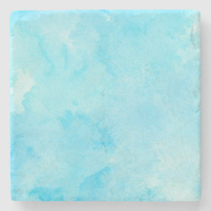 Light Blue Watercolor - Serenstil Steinuntersetzer