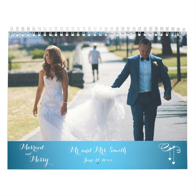 Light Blue Wedding Foto Calendar Kalender (Titelbild)