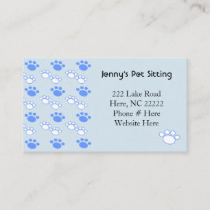 Light Blue & White Pod Business Cards Visitenkarte