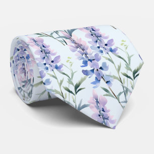 Light Blue Wildblumen Neck Tie Krawatte