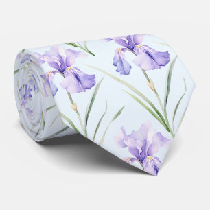 Light Blue Wildblumen Neck Tie Krawatte