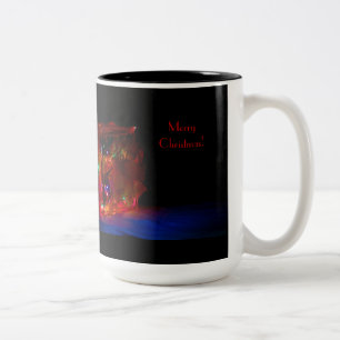 Light Brick Frohe Weihnachten Zweifarbige Tasse