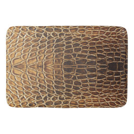 Light Brown Alligator Skin Print Badematte