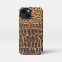 Light Brown Alligator Skin Print
