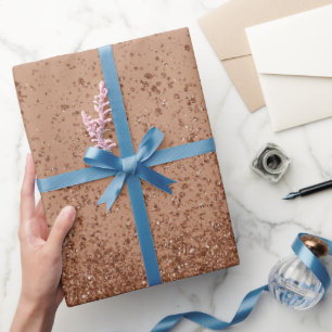 Light Brown Imitats Glitzer Geschenkpapier