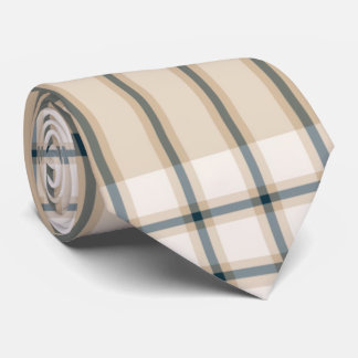 Light Brown Stripped Elegante Tartan Kariert Neck  Krawatte