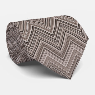 Light Brown Zigzag Muster Krawatte