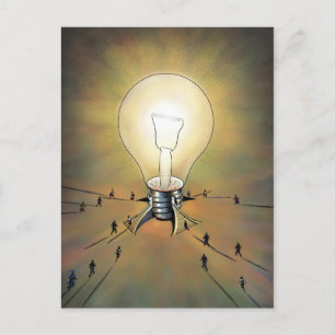 Light Bulb Arena Postcard Postkarte