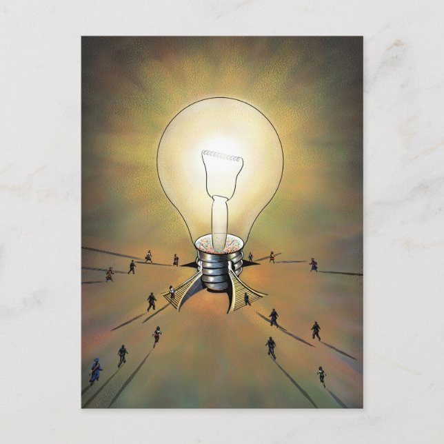 Light Bulb Arena Postcard Postkarte (Vorderseite)