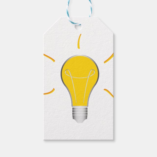 Light Bulb-Idee Geschenkanhänger (Vorderseite)