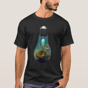 Light Bulb Terrarium für einen Aktivist des Klimaw T-Shirt